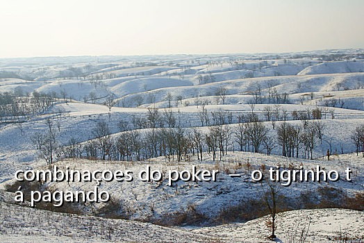 combinaçoes do poker - o tigrinho tá pagando