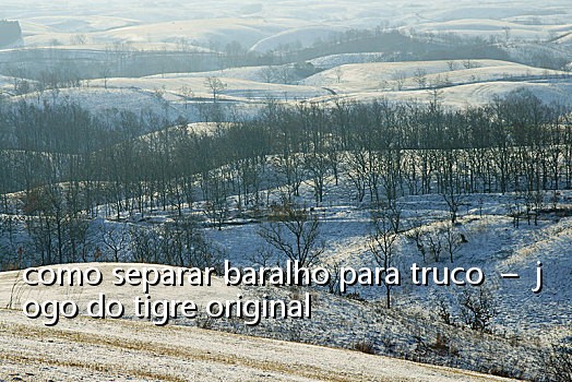como separar baralho para truco  –  jogo do tigre original